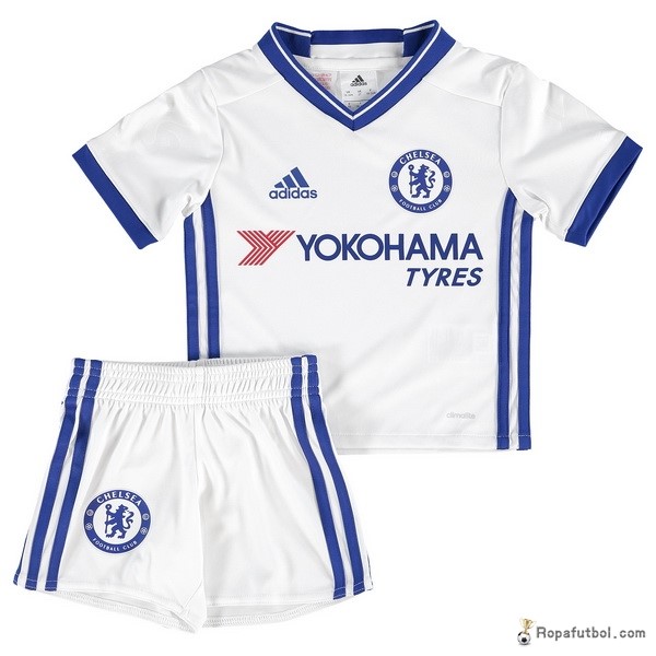 Camiseta Chelsea Replica Tercera Ropa Niños 2016/17 Blanco